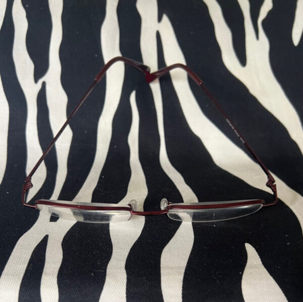 Preowned Simply Specs Burgundy Reading Glasses +2.75