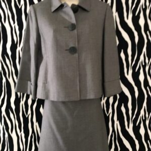 Grey Tahari Skirt Suit