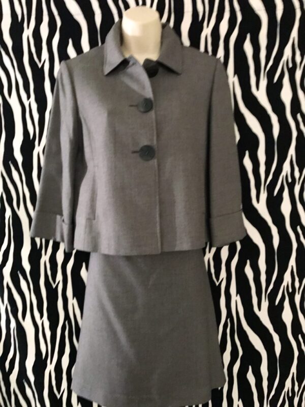 Grey Tahari Skirt Suit