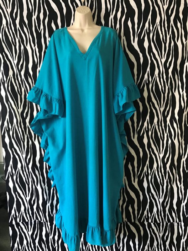 Turquoise Caftan, Cotton Caftan, Hari Casuals Caftan