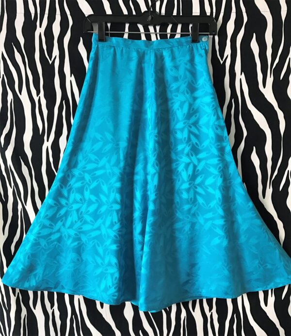 Turquoise Silk Argenti Skirt, Argenti Skirt, Silk Skirt, Turquoise Skirt