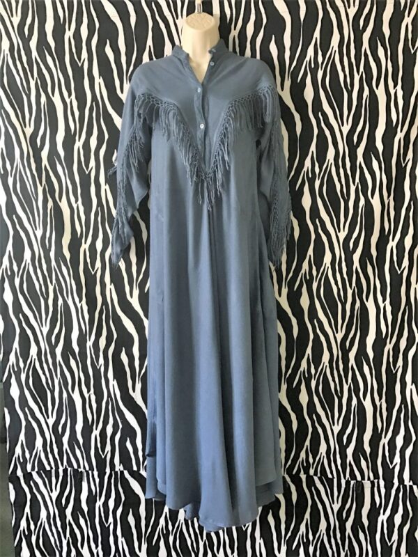 Vintage Moroccan Dress Moroccan Dress Ethnic Dress Blue Dress