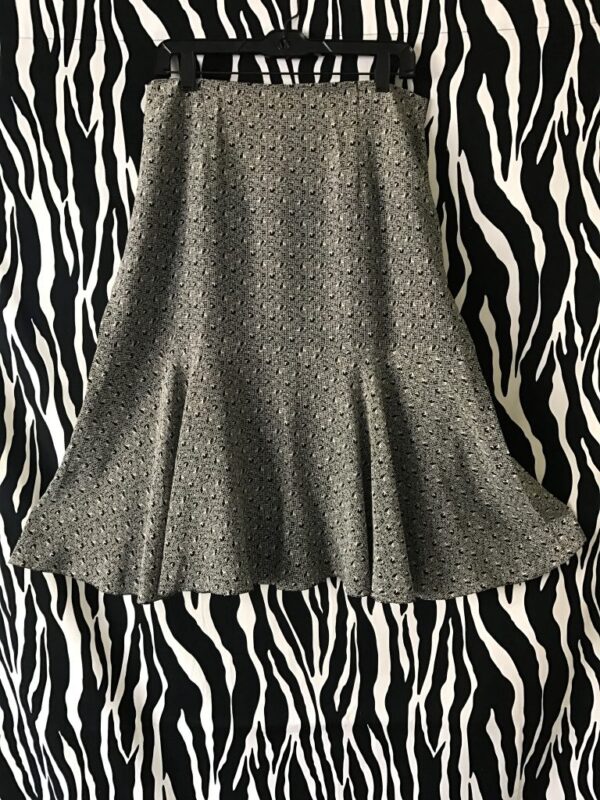 Vintage Silk Argenti Skirt, Argenti Skirt, Black And White Skirt, Silk Skirt