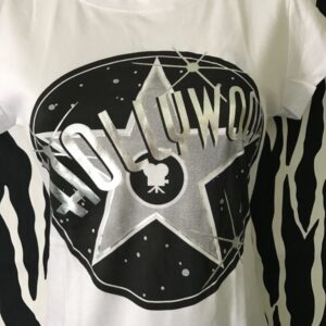 White, Silver And Black Hollywood T-Shirt