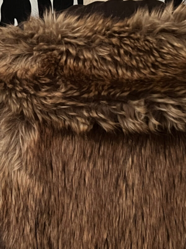 Zara Basic Faux Fur Vest With A Hood