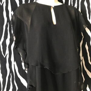 Black Silk Designer Top, Black Designer Top, Black Silk Top, Black Summer Top