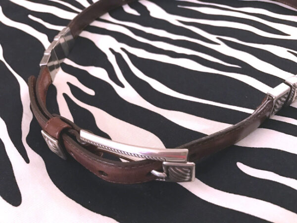 Brighton Narrow Vintage Leather Belt, Brighton Leather Belt, Casual Leather Belt, Vintage Leather Belt