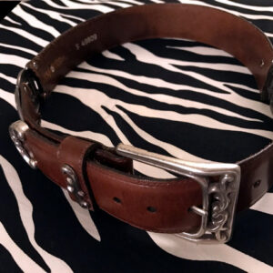 Brown Brighton Vintage Leather Belt, Brighton Leather Belt, Casual Leather Belt, Vintage Leather Belt