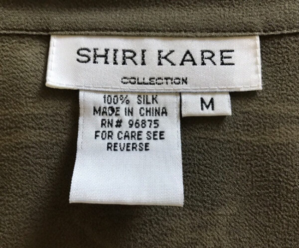 Shiri Kare Silk Shirt, Silk Shirt, Vintage Blouse, Shiri Kare Shirt