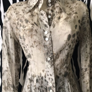 Votre Nom Vintage Silk Shirt, Votre Nom Shirt, Silk Shirt